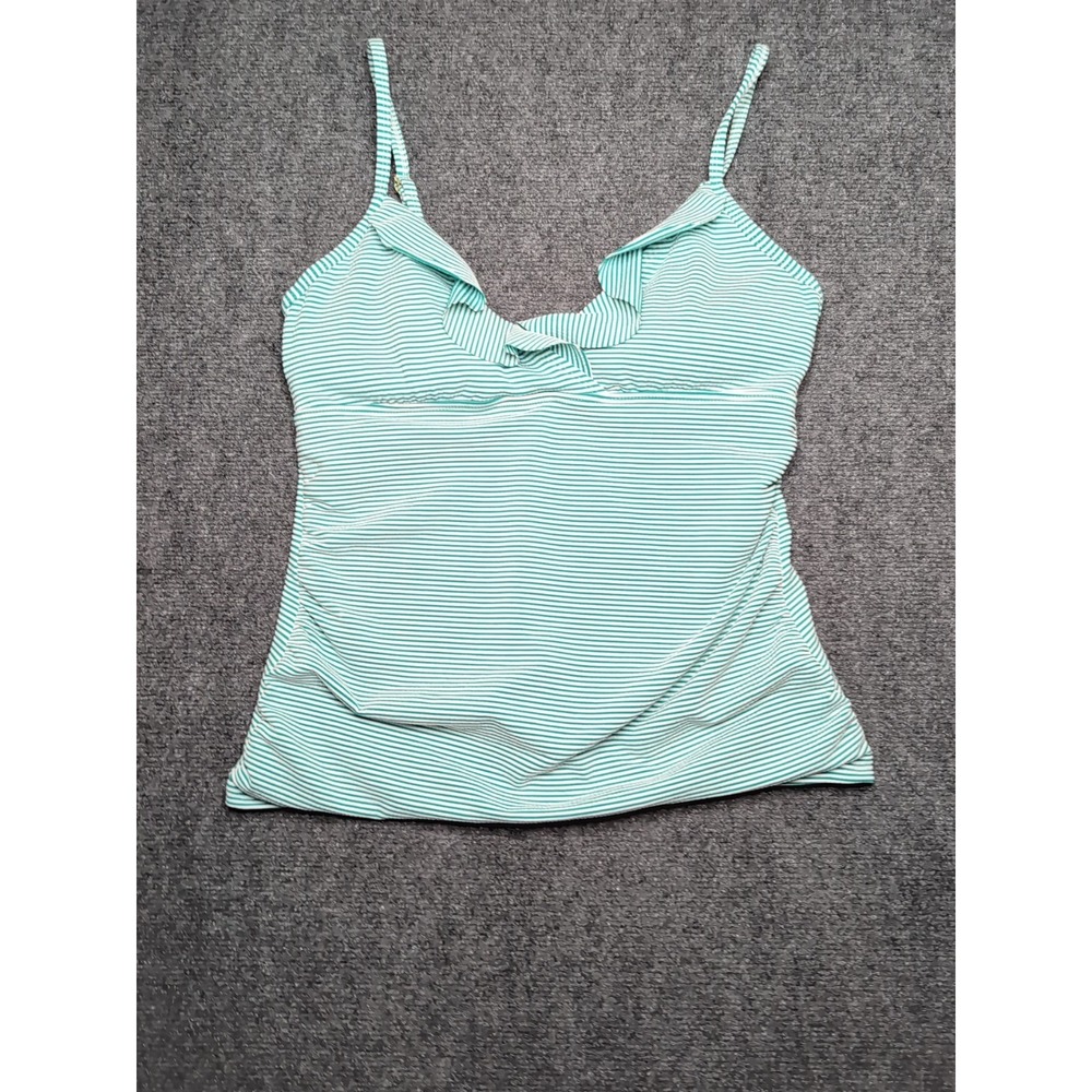 Lauren Ralph Lauren Beach Ruffled Tankini Swim Tops Size 14